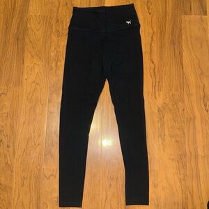VICTORIAS SECRET PINK High Rise Black Yoga Pants size Small
